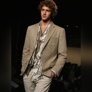 Cotton unstructured two-button suit chino jacket Le Tiroir de DRESSTERIOR L